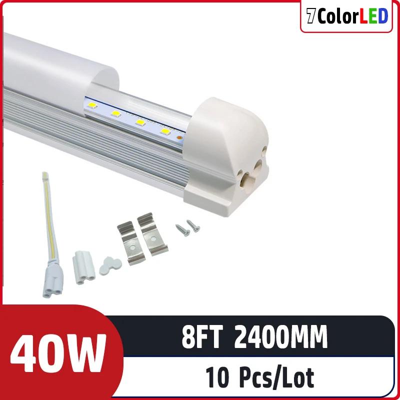 AC85-265V Է LED ,  , T8  LED Ʃ, 10 /Ʈ, 8ft, 2400mm, 40w